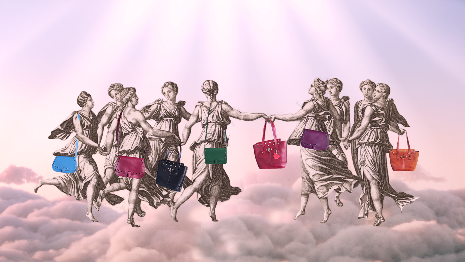 9 muses dancing with handbags